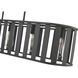 Stella 5 Light 38.63 inch Matte Black Chandelier Ceiling Light